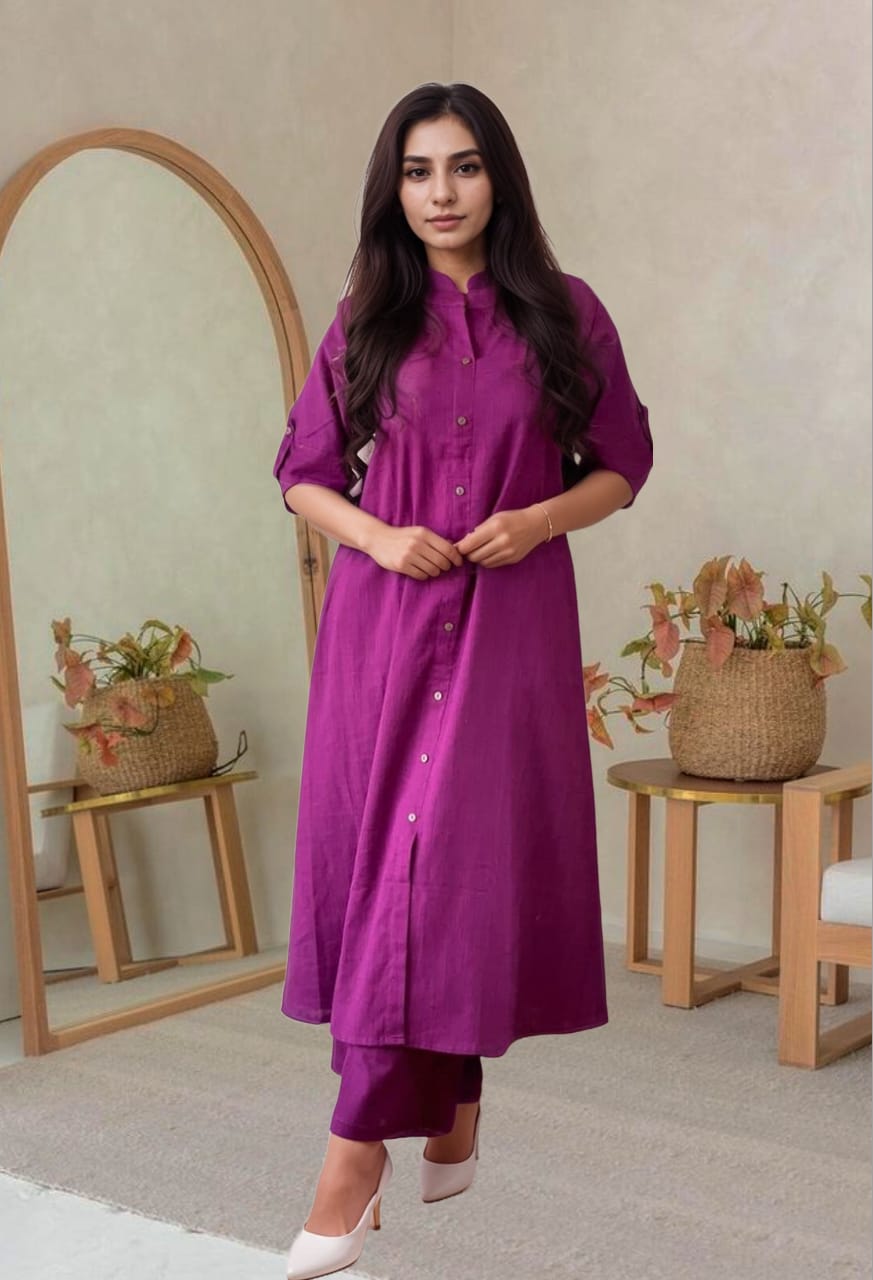 Mridula, half sleeves kurta set, pure cotton kurta set, pure cotton, trending, co ord set, kolkata, mridula, cotton kurta set, cotton co ord set.